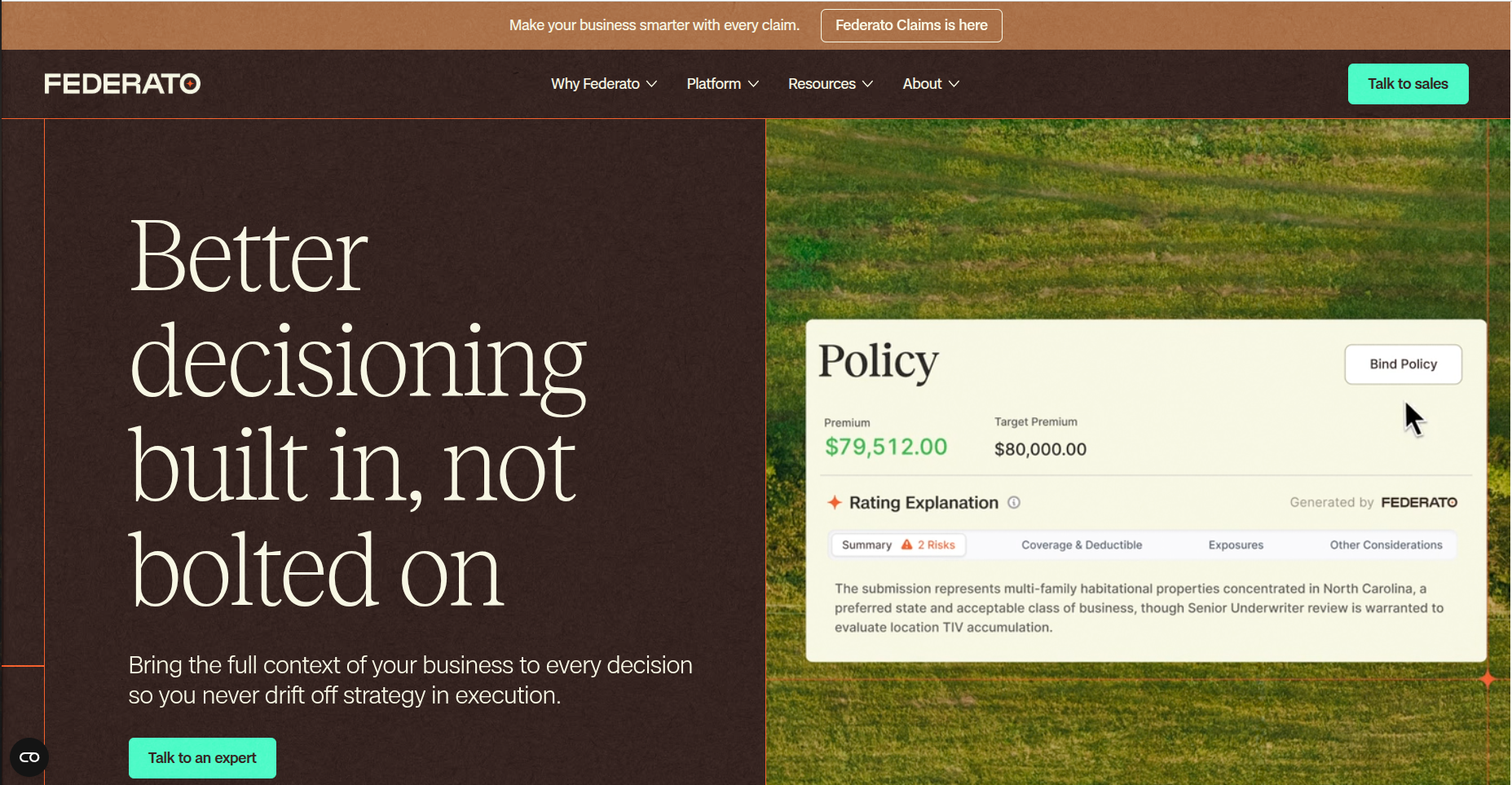 Federato screenshot