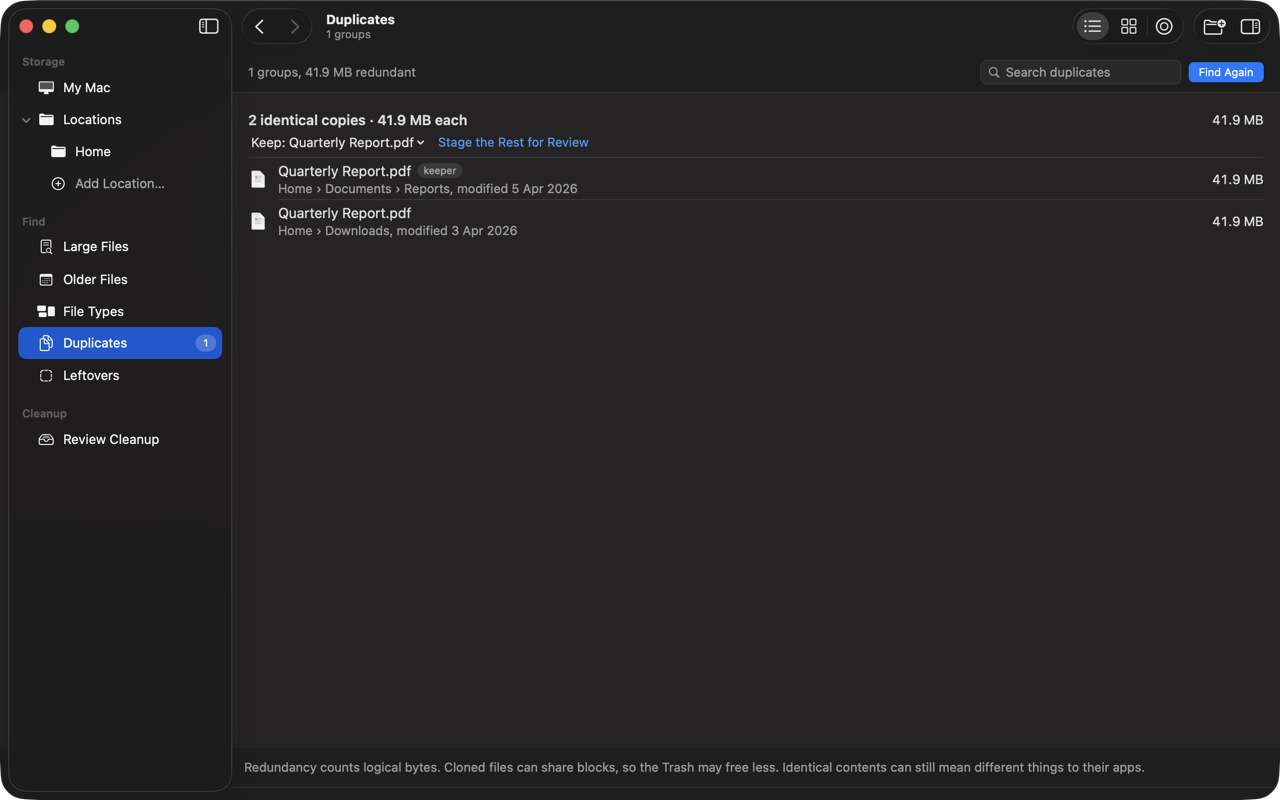 SpareDisk screenshot