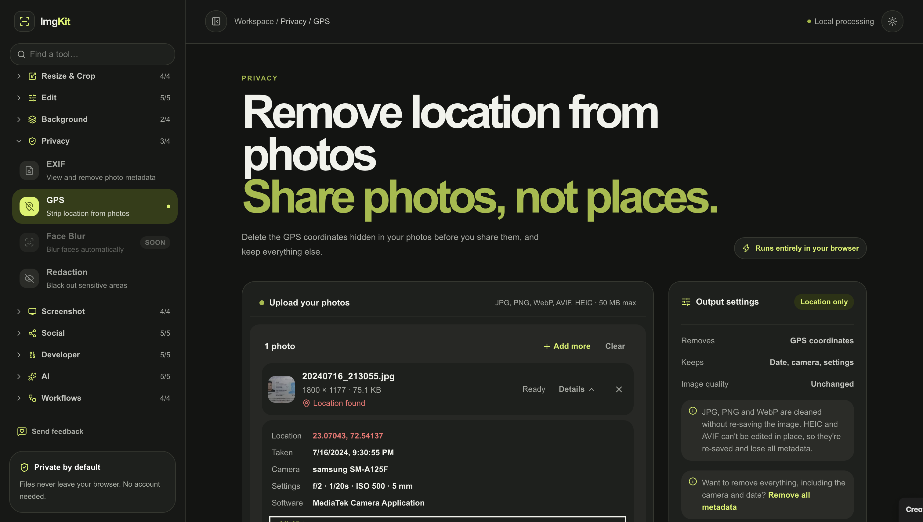 ImgKit screenshot